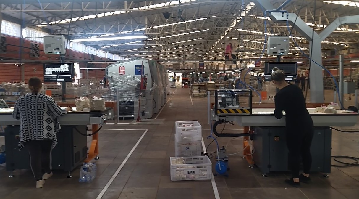 Beira Rio retomou as atividades na área de corte da filial de Roca Sales